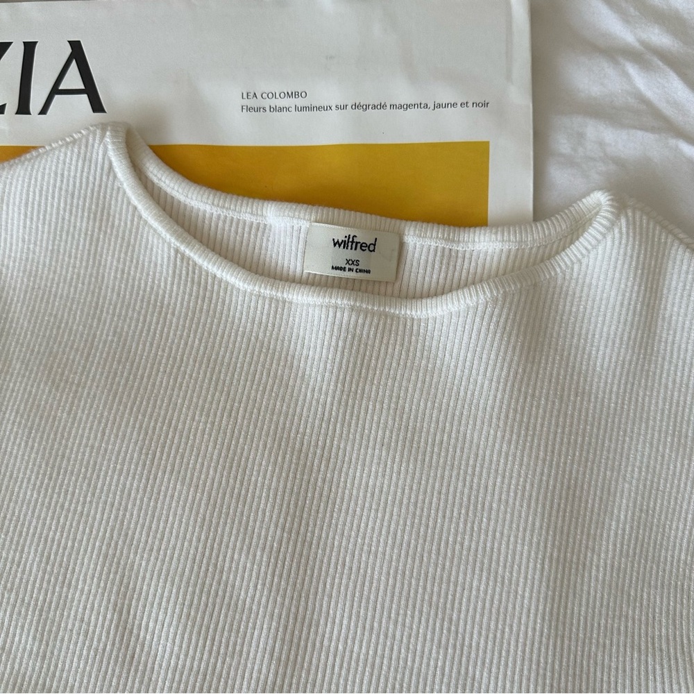 Aritzia Wilfred cut-out knit top - Picture 2 of 7